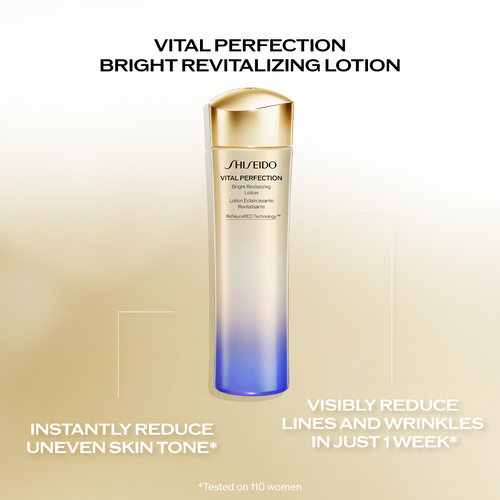 (BEST DEAL) Shiseido Vital Perfection Bright Revitalizing Lotion 75ml + Emulsion 30ml Set