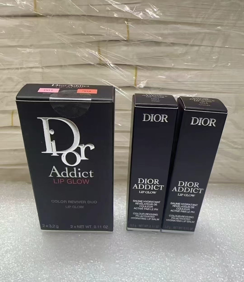 (Limited Offer) Christian Dior Addict Duo Lip Glow Set 2 X3.2g
